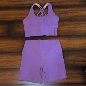 Elite Eleven Purple Activewear Set Size Small